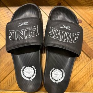Anine Bing Black Slide Slippers